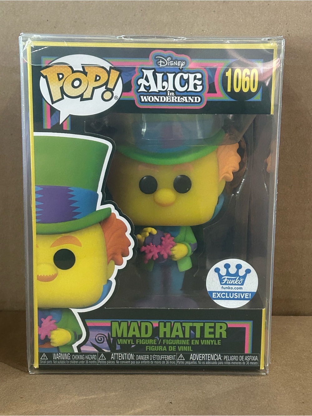Funko Pop! Disney Alice in Wonderland Black Light Mad Hatter #1060